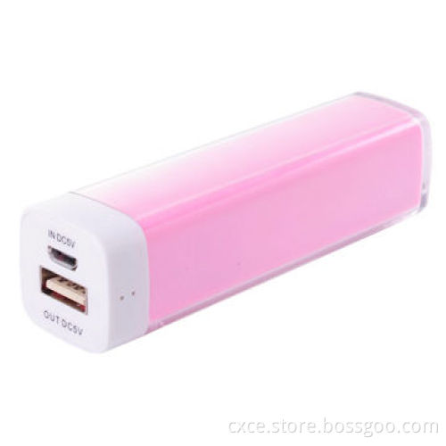 Emergency Mobile Phone Charger, 900-2,600mAh, Plastic Lipstick Design, Multicolor, PB02